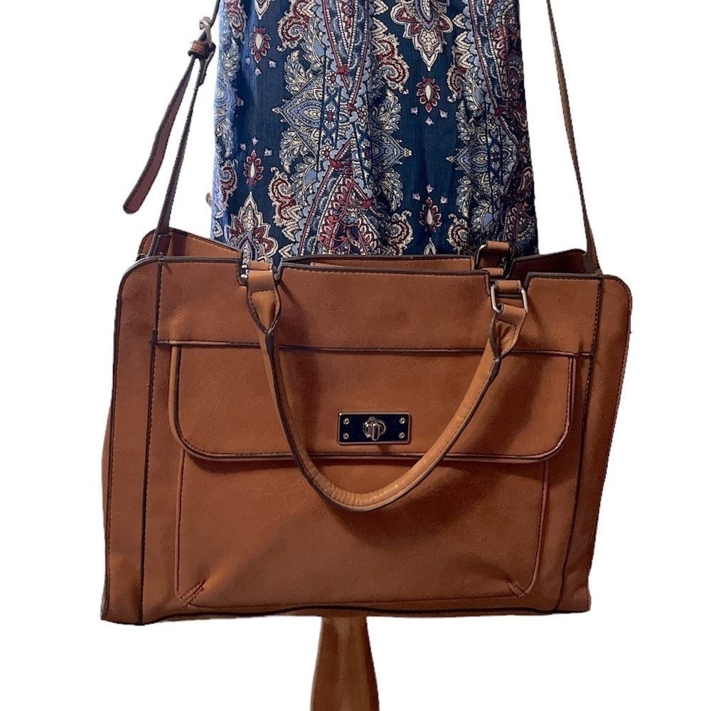 Merona brown work bag or purse, NWOT
